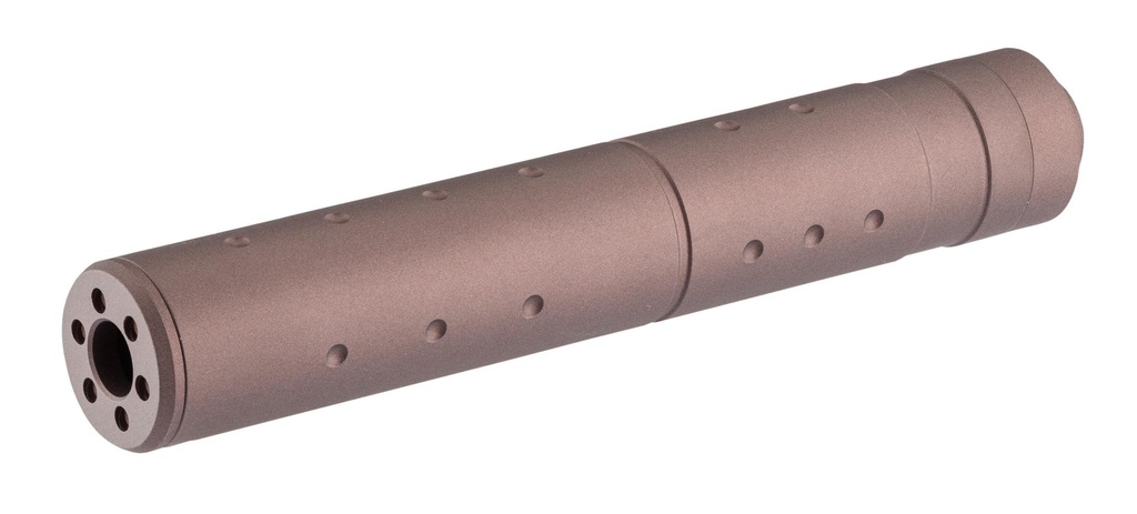 SHS - Silencieux aluminium 195mm 14mm CCW FDE