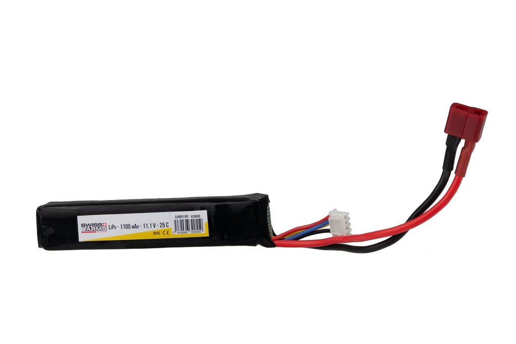 Swiss Arms - Li-Po 11,1v 1100 mAh Stick (Dean)