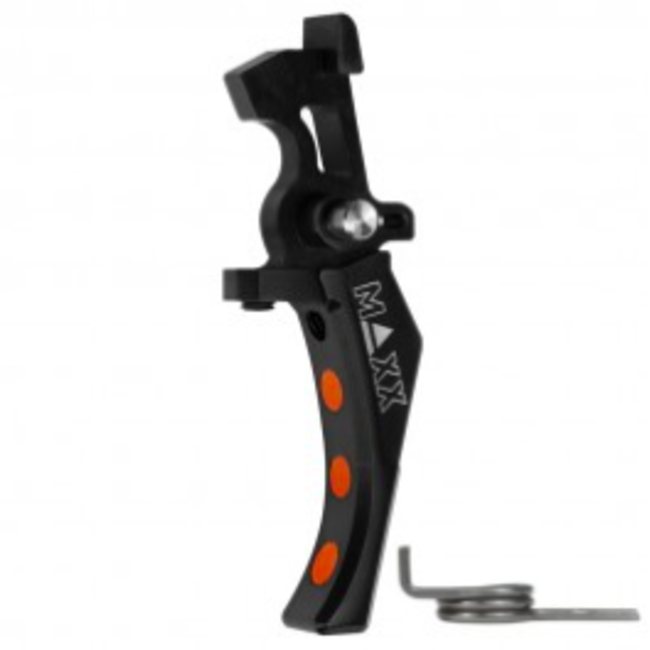 Maxx Model - CNC Aluminum Advanced Speed Trigger Style D Black