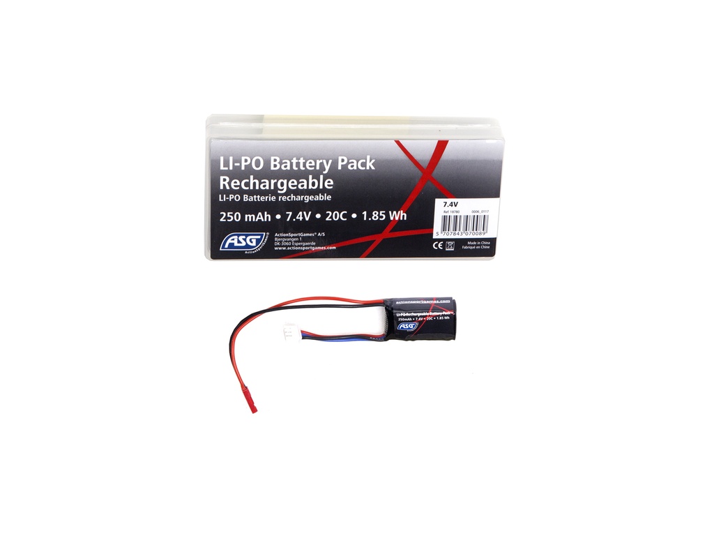 ASG - 7,4V Battery HPA 250 mAh 20C Lipo