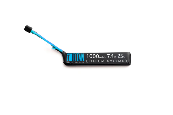 Titan Power - Batterie LiPo 1000mAh 7.4v 25C Stick Dean