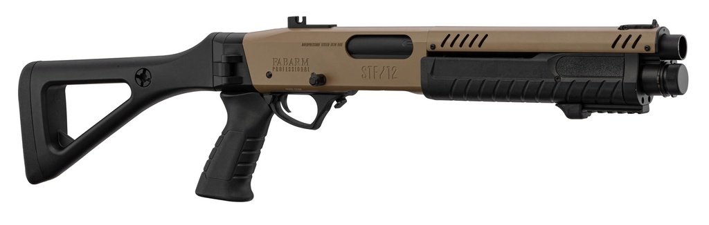 BO Manufacture - Fusil à Pompe FABARM STF12 Initial Gaz Tan