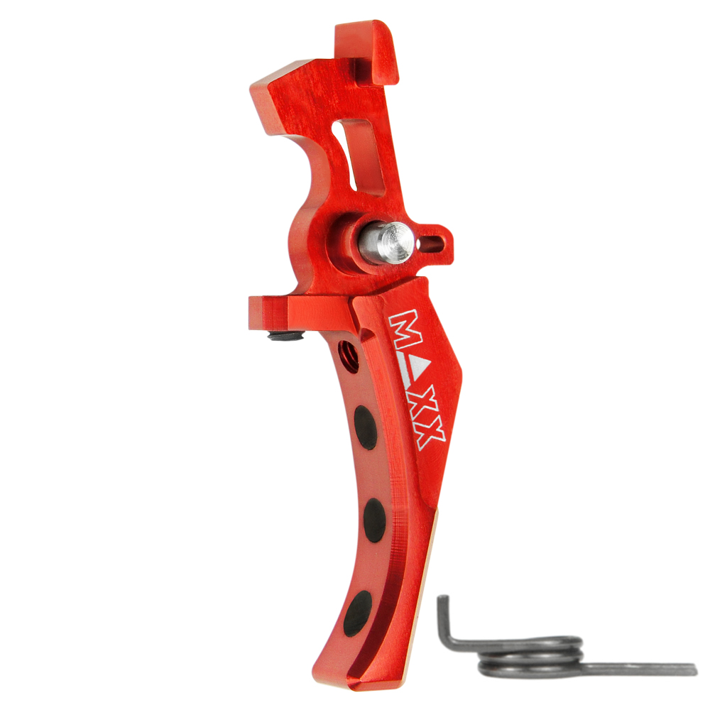 Maxx Model - CNC Aluminum Advanced Speed Trigger Style D Red