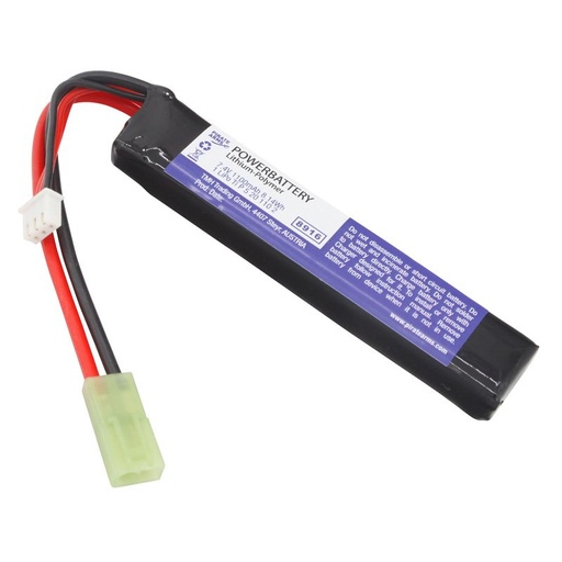 Pirate Arms - LiPo 7.4V 1100mAh 20C Stock Tube Type