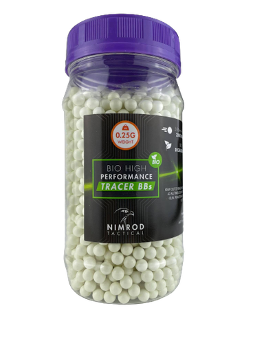 Nimrod Tactical - Billes Bio 0,25g Tracantes Vertes 2000bb