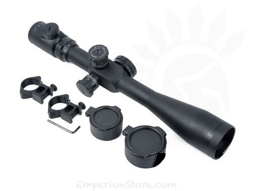 Aim-O - 8-32x50E-SF Sniper Rifle Scope Black 