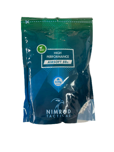 Nimrod Tactical - Billes Bio 0,25g High Performance (carton de 20 sachets)
