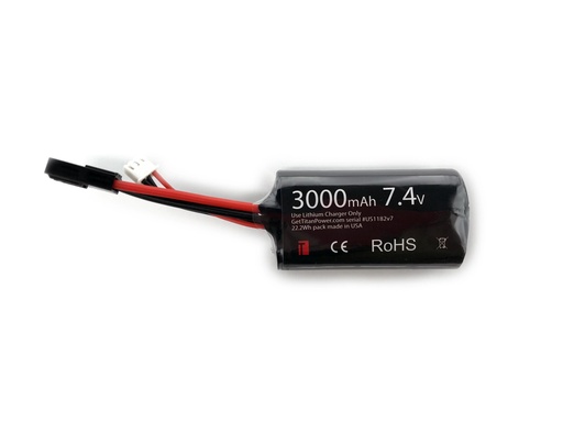 Titan Power - Batterie Li-Ion 7,4v 3000 mAh Brick Tamiya